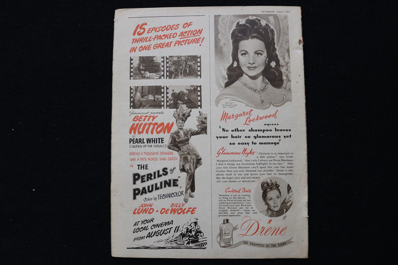 1947 AUGUST 2 PICTUREGOER MAGAZINE - VAN JOHNSON & JANET LEIGH COVER - E 25976