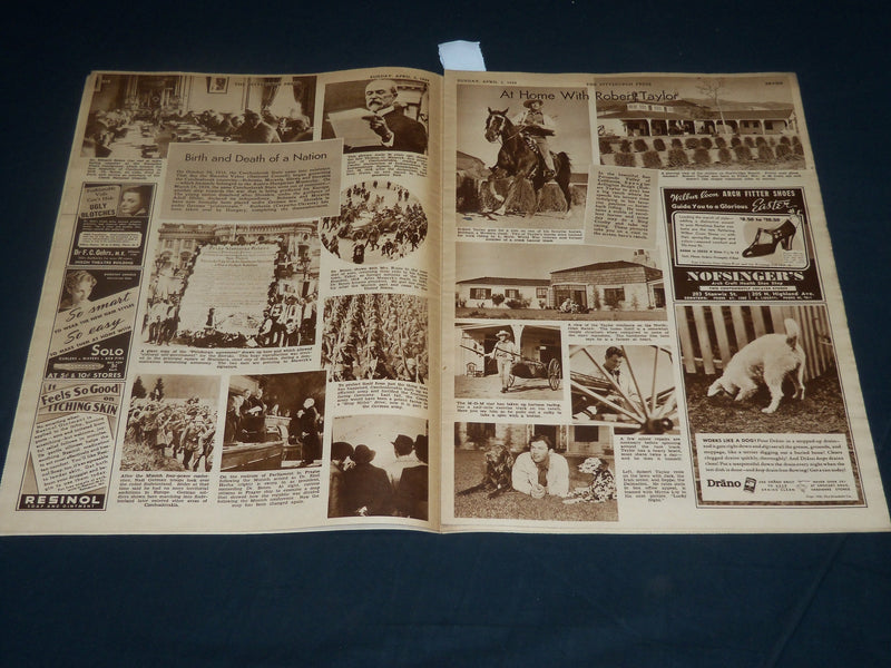 1939 APRIL 2 THE PITTSBURGH PRESS SUNDAY ROTO SECTION - GINGER ROGERS - NP 4596
