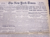 1947 JUNE 5 NEW YORK TIMES - LABOR BILL VOTED BY HOUSE 320-79 - NT 115