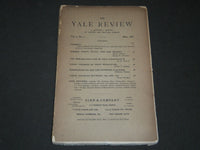 1892 MAY THE YALE REVIEW QUARTERLY JOURNAL VOLUME 1 NO. 1 - J 3009