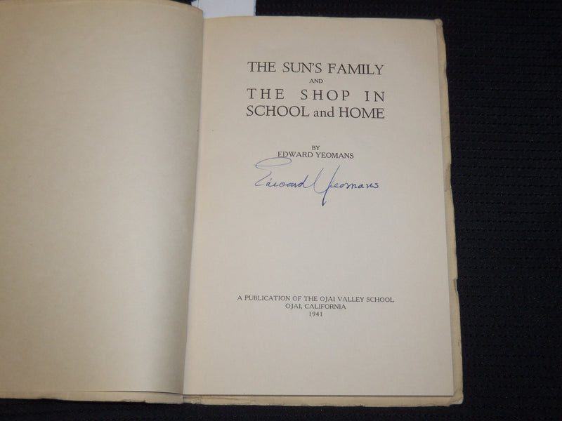 1941 THE SUN'S FAMILY AND THE SHOP IN SCHOOL & HOME SIGNED BY YEOMANS - K 625