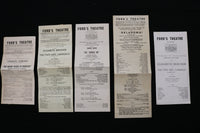 1945-1946 FORD'S THEATRE PROGRAMS - LOT OF 5 - BALTIMORE - K 2821