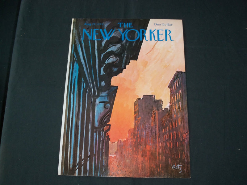 1979 AUGUST 27 NEW YORKER MAGAZINE FRONT COVER ONLY - GREAT ART FOR FRAMING