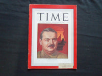 1946 DECEMBER 9 TIME MAGAZINE - RUSSIA'S ANDREI A. ZHDANOV - T 1050