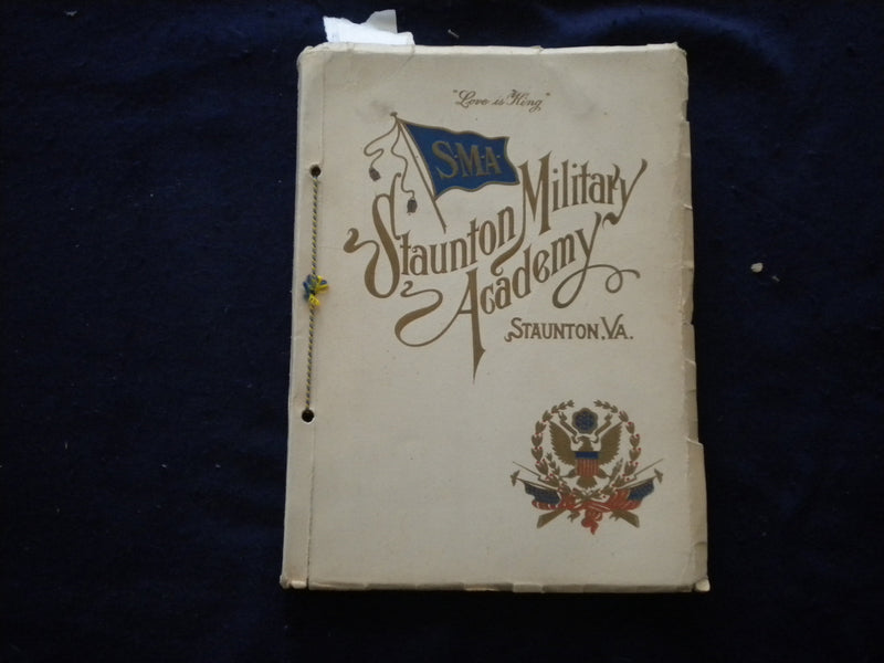 1926 STAUNTON MILITARY ACADEMY SOFTCOVER BOOK - STAUNTON, VIRGINIA - KD 8107