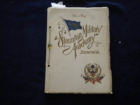 1926 STAUNTON MILITARY ACADEMY SOFTCOVER BOOK - STAUNTON, VIRGINIA - KD 8107
