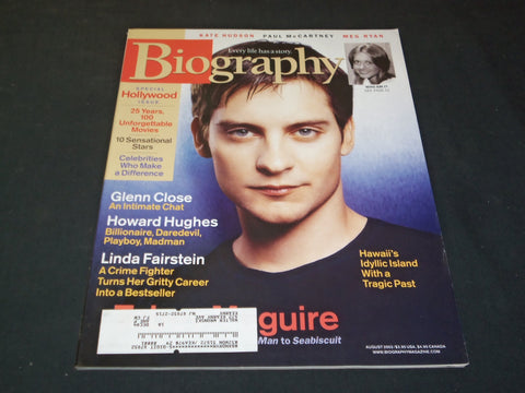 2003 AUGUST BIOGRAPHY MAGAZINE - TOBY MAGUIRE - SP 7336
