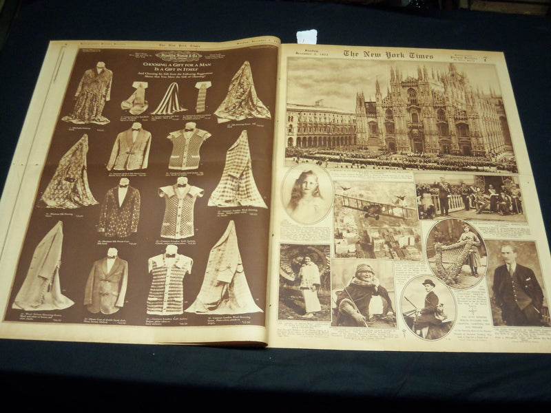 1923 DECEMBER 2 NEW YORK TIMES PICTURE SECTION NO. 5-7 - KING ALFONSO - NT 8893