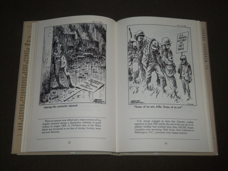 1983 FRANK MILLER CARTOONS AS COMMENTARY HARDCOVER BOOK - NICE ILLUS - KD 4716