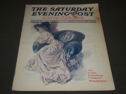 1904 AUGUST 20 THE SATURDAY EVENING POST MAGAZINE - ILLUSTRATED COVER - SP 498
