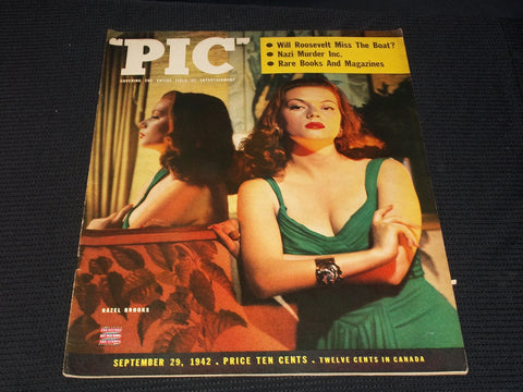 1942 SEPTEMBER 29 PIC MAGAZINE - HAZEL BROOKS NICE FRONT COVER - E 2560