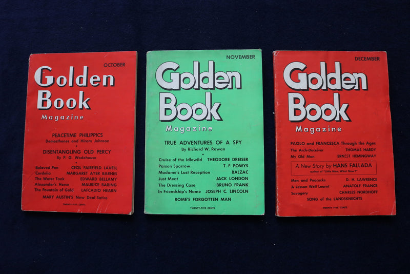 1934 THE GOLDEN BOOK MAGAZINE - COMPLETE YEAR - LOT OF 12 - O 3455