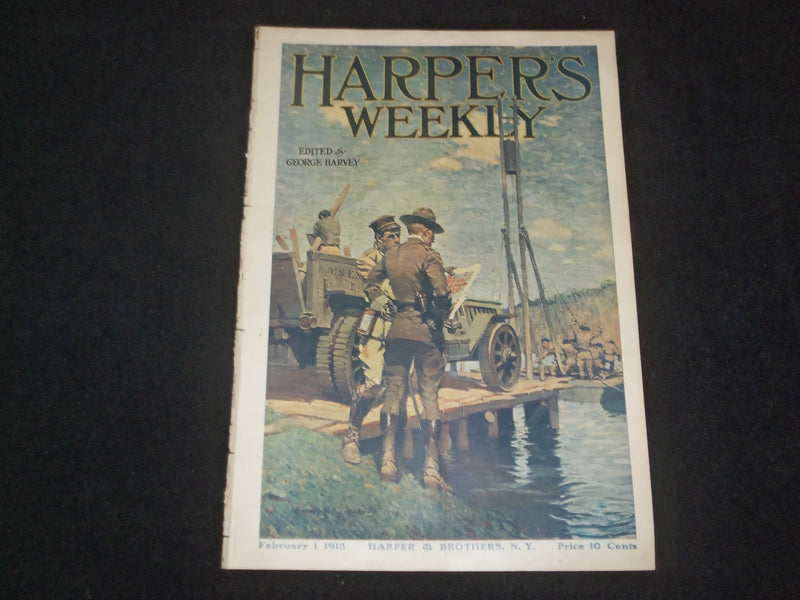 1913 FEBRARY 1 HARPER'S WEEKLY MAGAZINE - WEDDING OF NATIONAL INTEREST - ST 6376