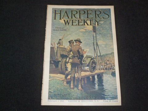 1913 FEBRARY 1 HARPER'S WEEKLY MAGAZINE - WEDDING OF NATIONAL INTEREST - ST 6376