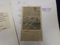 1930'S - 1970'S SWIMMING & ROWING WIRE PHOTOS LOT OF 12 - STAMPED - J 1796