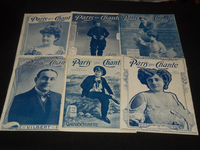 1906 PARIS QUI CHANTE REVUE ILLUSTREE MAGAZINE LOT OF 29 ISSUES - O 3442A