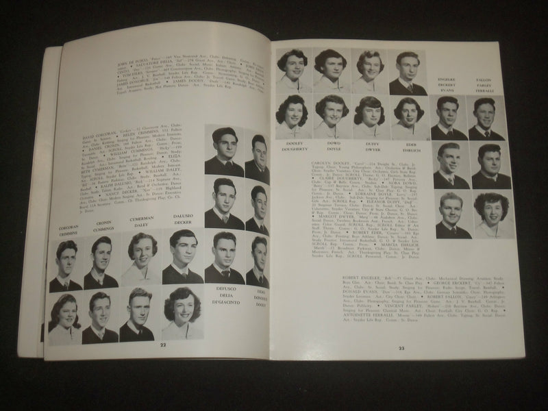 1951 HENRY SNYDER HIGH SCHOOL YEARBOOK - JERSEY CITY, NEW JERSEY - YB 2237