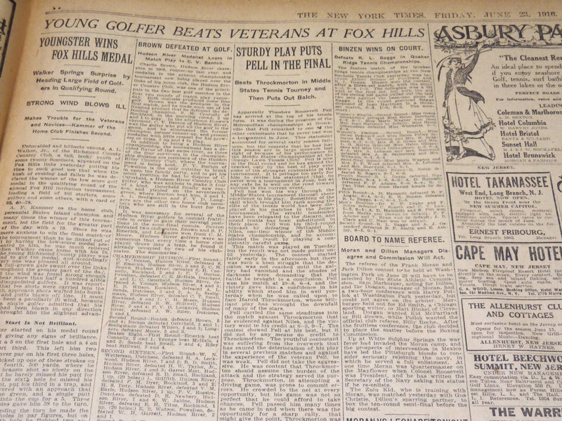 1916 JUNE 23 NEW YORK TIMES - OUR MEN SAY MEXICAN ATTACK UNPROVOKED - NT 8624