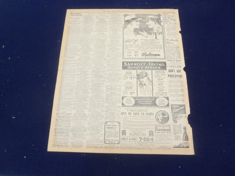 1917 MAY 26 NEW YORK TIMES - PETAIN'S ARMY NEEDS OUR MEN - NT 9147