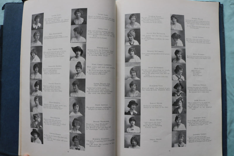 1914-1923 LOUISVILLE GIRLS HIGH SCHOOL YEARBOOKS - LOT OF 5 - K 3330