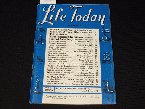 1953 APRIL/MAY LIFE TODAY DIGEST MAGAZINE - TALLULAHISM - K 2