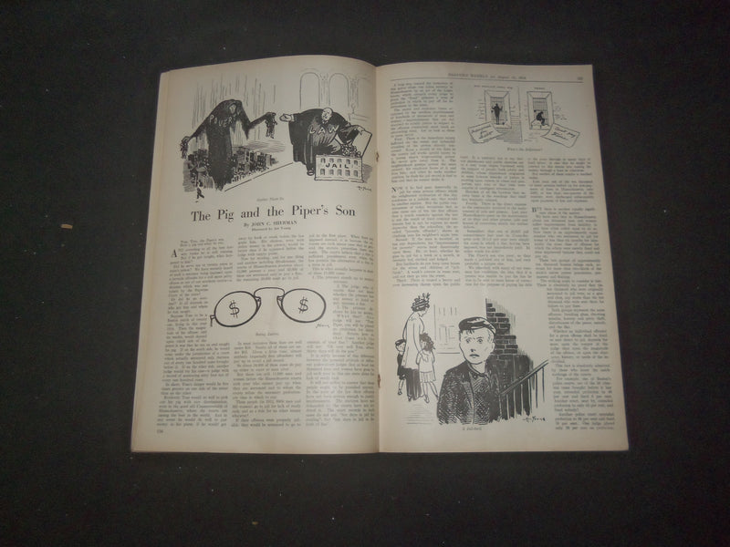 1914 AUGUST 15 HARPER'S WEEKLY MAGAZINE - CLARLATANS OF CHARITY - SP 1520B