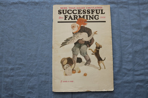 1916 DEC SUCCESSFUL FARMING MAGAZINE - GREAT COVER, ARTICLES & ADS - ST 1000L