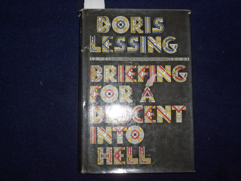 1971 BRIEFING FOR A DESCENT INTO HELL HARDCOVER BOOK BY BORIS LESSING - KD 8947