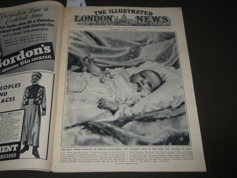1937 APRIL 24 ILLUSTRATED LONDON NEWS MAGAZINE - GREAT PHOTOS - J 2765