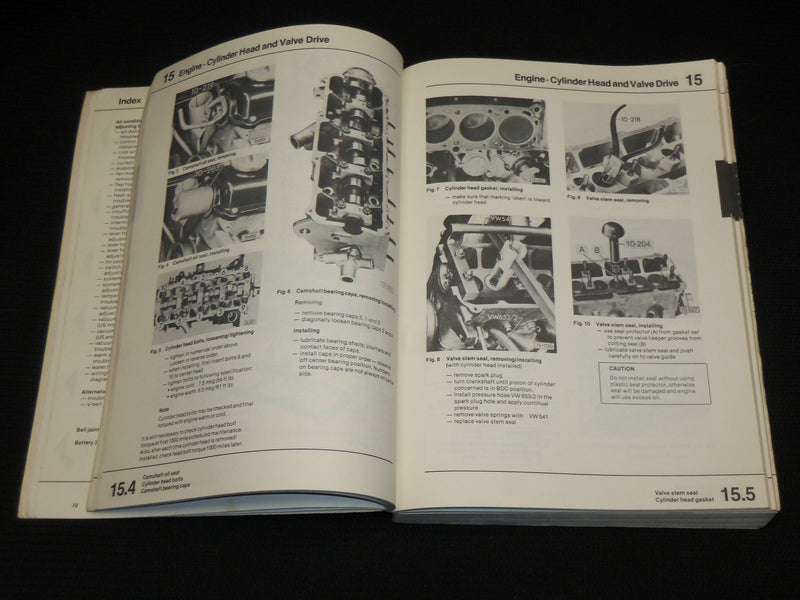 1977 VOLKSWAGEN RABBIT REPAIR MANUAL - TYPE 17 & TYPE 53 - SCIROCCO - R 715H