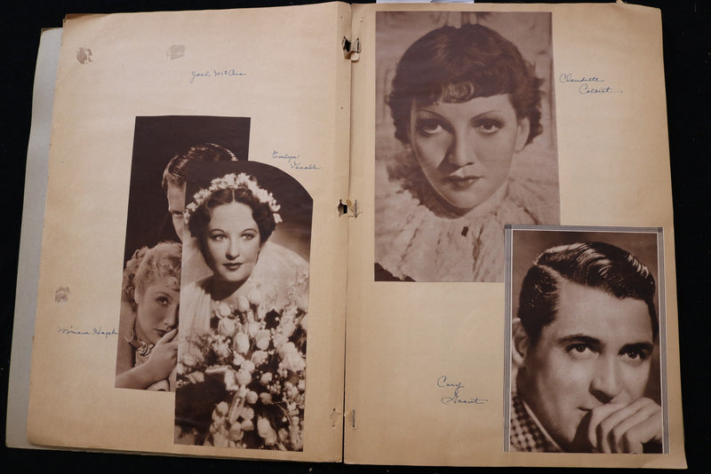 1930'S HOLLYWOOD SCRAPBOOK - JEAN HARLOW - GARY COOPER - E 24949