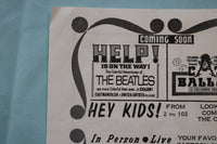 1965 NEW CLIFTON THEATRE PROGRAM - THE BEATLES HELP-LOT OF 2 -CLIFTON,NJ- K 2534