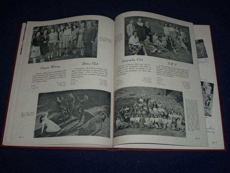 1945 LA CAMOANA YEARBOOK - MONTCLAIR TEARCHERS COLLEGE - MONTCLAIR, NJ - YB 88