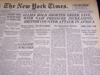 1941 APRIL 19 NEW YORK TIMES - BRITISH COUNTER ATTACK IN AFRICA - NT 1451