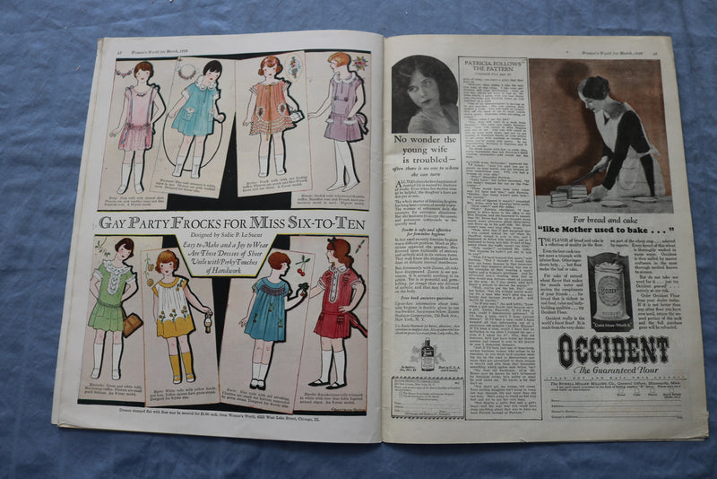 1929 MARCH WOMAN'S WORLD MAGAZINE - 