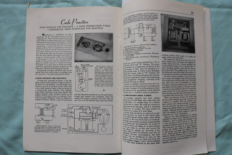 1951-1963 LEARNING THE RADIOTELEGRAPH CODE - LOT OF 2 - SOFTCOVER BOOKS - K 3264