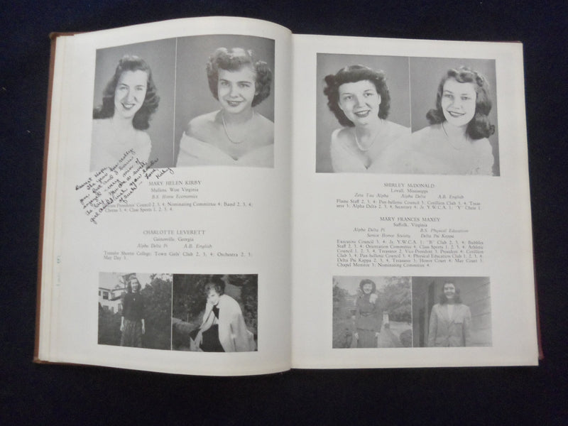 1947 BRENAU BUBBLES BRENAU COLLEGE YEARBOOK - GAINESVILLE, GEORGIA - YB 3067