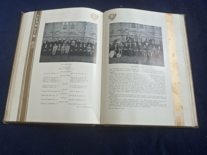 1933 THE RAMKIN FORDHAM PREPARATORY SCHOOL YEARBOOK - BRONX, NY - YB 2703