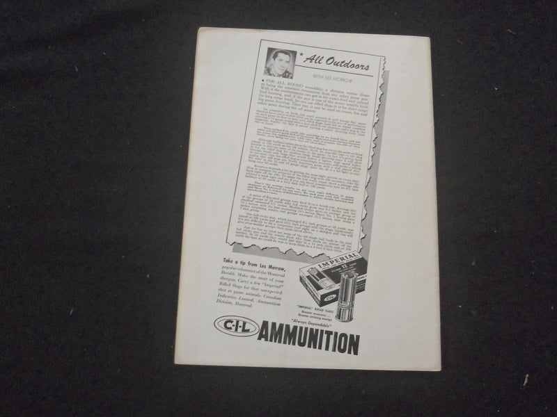 1953 SEPTEMBER ROD AND GUN IN CANADA MAGAZINE - ROBBED? - ST 732P