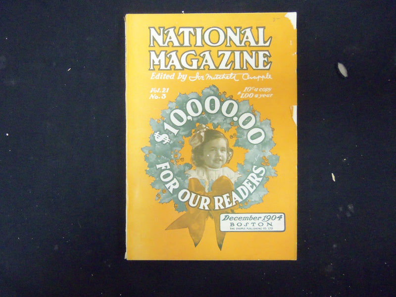 1904 DECEMBER NATIONAL MAGAZINE - NICE STORIES, PHOTOS & ADS - ST 4299