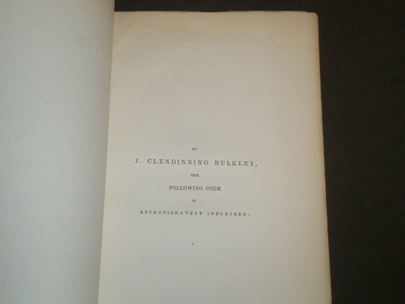 1841 PLASMION POEM - PHILOMATHEAN EUCLEIAN SOCIETIES - NEW YORK - J 4732