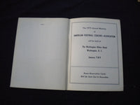 1974 AMERICAN FOOTBALL COACHES ASSOCATION MAGAZINE - BOB BLACKMAN - SP 3625S