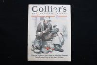 1920 JANUARY 10 COLLIER'S MAGAZINE - A MAN PAINTING WOODEN DUCKS COVER - E 10966