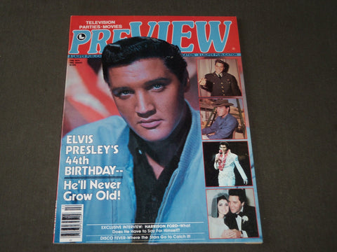 1979 FEBRUARY PREVIEW MAGAZINE - ELVIS PRESLEY COVER - CW 940