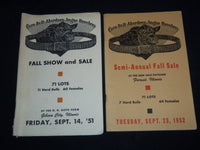 1951-1952 CORNBELT ANGUS BREEDERS FALL SALE CATALOG LOT OF 2 - ILLINOIS - J 9089
