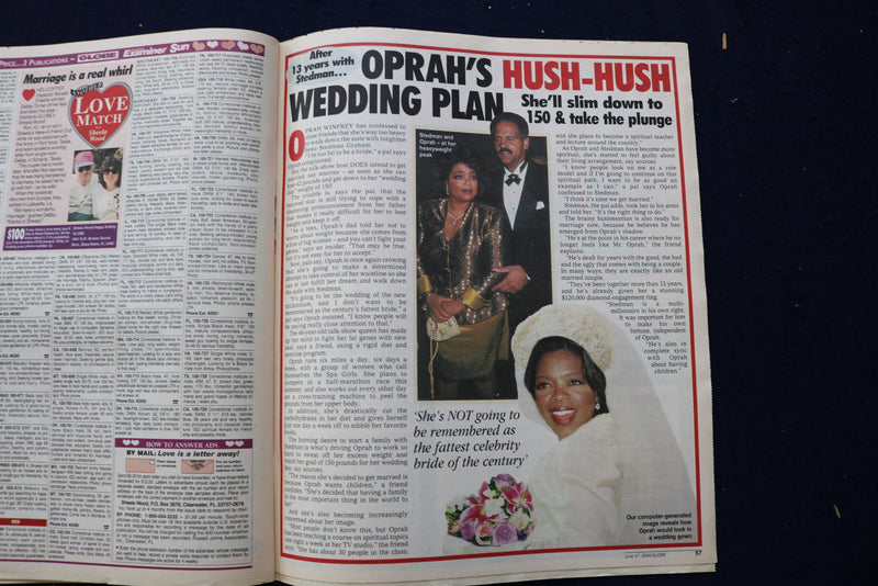 2000 JUNE 27 GLOBE MAGAZINE - OPRAH WINFREY COVER - E 23058