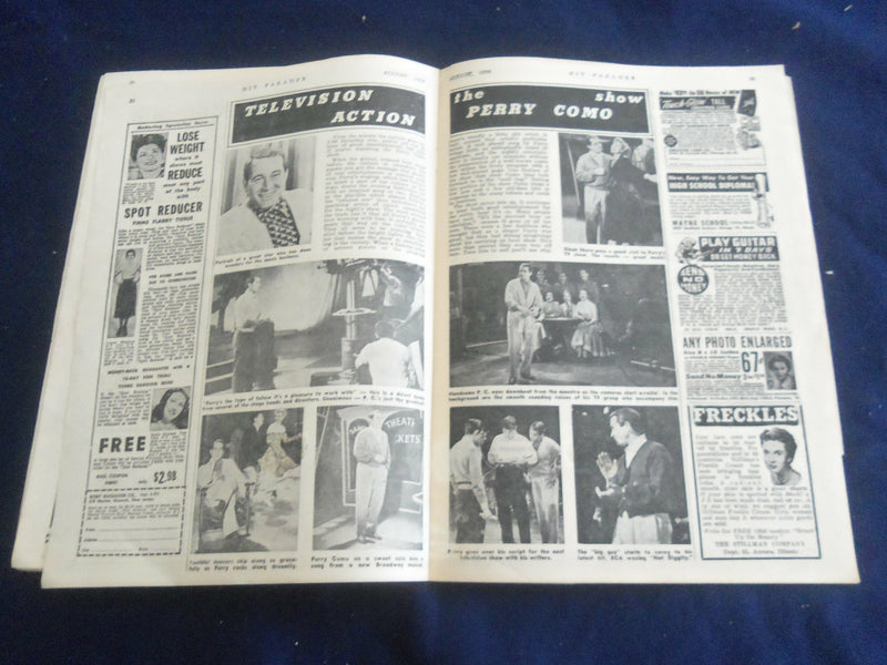 1956 AUGUST HIT PARADER MAGAZINE - THE ROVER BOYS COVER - ST 4628X