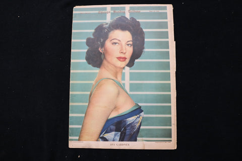 1950 JUNE 25 CHICAGO SUNDAY TRIBUNE MAGAZINE - AVA GARDNER COVER - E 26245
