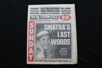 1998 MAY 17 NEW YORK POST NEWSPAPER - FRANK SINATRA'S LAST WORDS - NP 8922