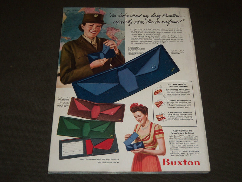 1943 APRIL MADEMOISELLE MAGAZINE - NICE COVER & PHOTOS - ST 4318